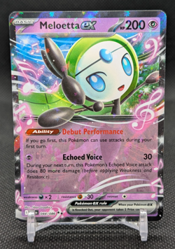 Meloetta ex Pokemon Holo Double Rare SV: Black Bolt 044/086 - Image 1