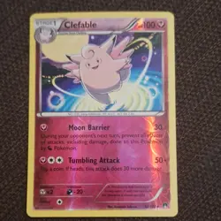 Pokemon TCG Clefable 82/122 Breakpoint Rare Stage 1 Fairy 100HP Reverse Holo - Image 1