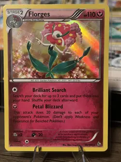 Pokemon TCG Florges 66/106 Holo Rare Fairy Stage2 HP110 Moderately Played - Image 1