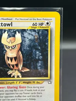 Noctowl 1st Edition Pokemon TCG Neo Genesis (2000) Vintage - Near Mint - Image 3