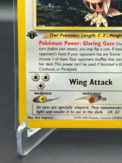 Noctowl 1st Edition Pokemon TCG Neo Genesis (2000) Vintage - Near Mint - Image 4