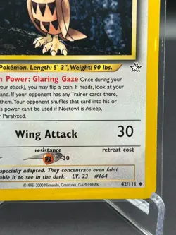 Noctowl 1st Edition Pokemon TCG Neo Genesis (2000) Vintage - Near Mint - Image 5