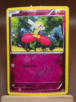 HP/DMG FLABEBE Pokemon TCG Flashfire 63/106 Reverse Holo 2014 - Image 1
