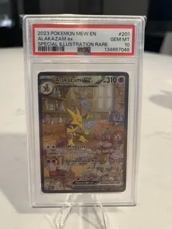 Alakazam ex 201/165 Special Illustration Rare Scarlet & Violet MEW EN 151 PSA 10 - Image 1