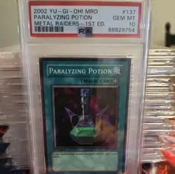 2002 YU-GI-OH! METAL RAIDERS MRD-137 PARALYZING POTION - 1st Ed- PSA 10 POP 16 - Image 1