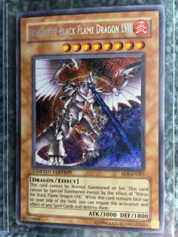 Yugioh Horus The Black Flame Dragon LV8 EEN-ENSE1 Limited Edition Secret Rare - Image 5