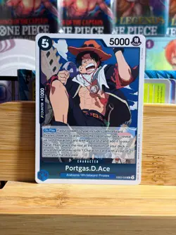 PORTGAS.D.ACE 028 Extra Booster 2 Rare One Piece Card Game NM - Image 1