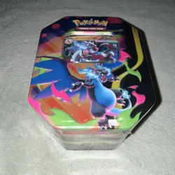 Pokemon Mega Charizard X EX Collector Tin Sealed XY Trading Card Game SEALED - Image 2
