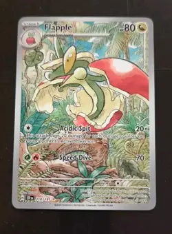 ⚡ Pokemon Surging Sparks Flapple 210 Illustration Rare Full Art card NM Dragon - Image 1
