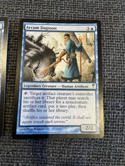 MTG Arcum Dagsson Coldsnap Regular Card X 2 - Image 3