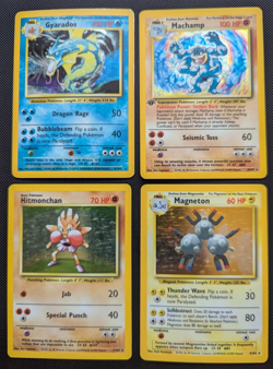WOTC Base Set Holos 151 Pokemon 4 Card Lot vintage Holofoil Rare TCG Classic - Image 1