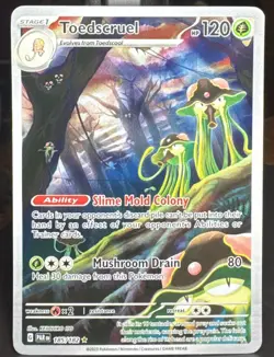 Pokemon TCG Toedscruel 185/182 SV04: Paradox Rift Illustration Rare Holo Card - Image 1