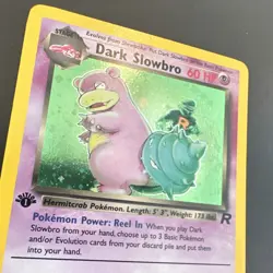 Pokemon Dark Slowbro 12/82 Team Rocket 1st Edition Holo Rare 60 HP Stage 1 Card - Image 2