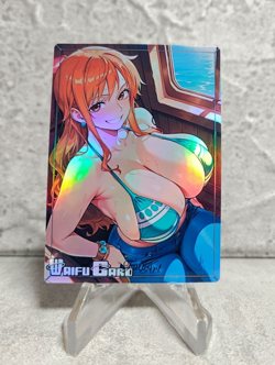 Nami Trading Card Waifu Goddess Story Anime Girl holo Karte Manga Full Art - Image 1
