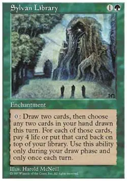 MTG English Sylvan Library NM Normal 5th Edition - Image 1