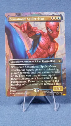 Sensational Spider-Man (Borderless) #25 (Foil) (LP) Spider-Man SPE Magic MTG - Image 2