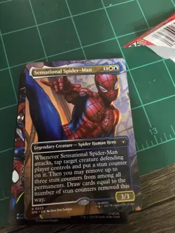 Sensational Spider-Man (Borderless) 25 MTG Marvel's Spider-Man: Eternal-Legal NM - Image 1