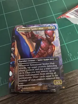 Sensational Spider-Man (Borderless) 25 MTG Marvel's Spider-Man: Eternal-Legal NM - Image 2