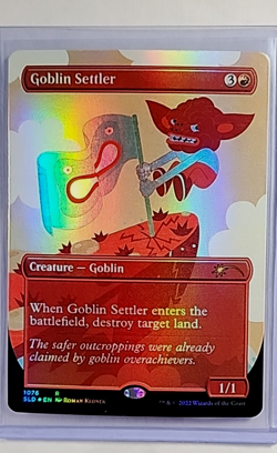 2022 MTG Magic the Gathering Secret Lair Drop SLD Foil #1076 Goblin Settler LP - Image 1