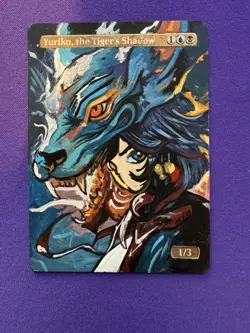 Yuriko, the Tiger's Shadow Altered Art - Hand Painted MTG Alter - Magic MTG - Image 1