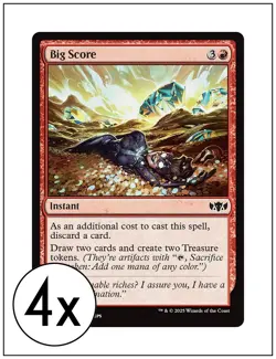 4x Big Score, Tarkir Dragonstorm Commander, Magic MTG NM - Image 1
