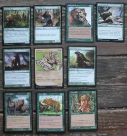 mtg magic lot of 10 bears 7 in English 3 in French - Image 1