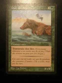 Mtg Magic River Bear PORTAL 2 FRENCH vf fr ours des rivieres - Image 1