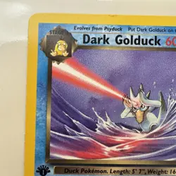 Pokemon Dark Golduck Team Rocket 1st Edition (37/82) - Image 4