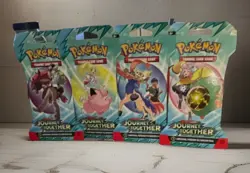 Pokemon Trading Card Game Journey Together Booster Pack Set English 4 Packs - Image 1