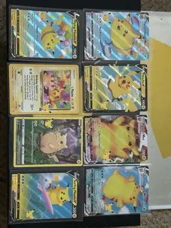 Pokemon Celebrations Pikachu Lot Birthday VMAX Surfing Flying V - Image 1