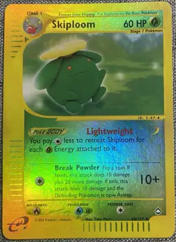 Pokemon TCG: Skiploom #60/147 Aquapolis Set Reverse Holo NM Condition - Image 1