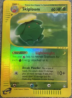 Pokemon TCG: Skiploom #60/147 Aquapolis Set Reverse Holo NM Condition - Image 2