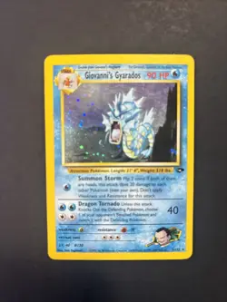 Pokemon TCG Giovanni's Gyarados Gym Challenge 5/132 WOTC Unlimited Holo Rare - Image 1
