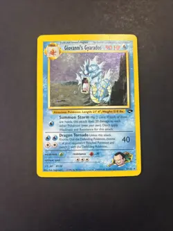 Pokemon TCG Giovanni's Gyarados Gym Challenge 5/132 WOTC Unlimited Holo Rare - Image 2