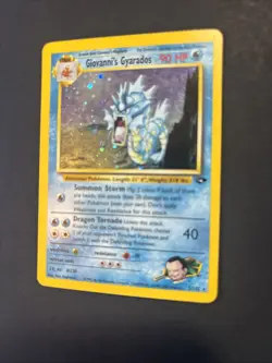 Pokemon TCG Giovanni's Gyarados Gym Challenge 5/132 WOTC Unlimited Holo Rare - Image 4