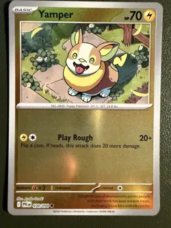 Pokemon TCG Yamper 30/94 ME2 Phantasmal Flames Reverse Holo NM - Image 1