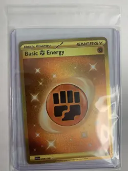 Basic Fighting Energy 258/198 Hyper Rare Scarlet & Violet Base Set Pokemon TCG - Image 3