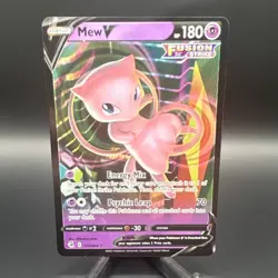 Pokemon TCG Mew V Ultra Rare Holo Swsh08 Fusion Strike 113/264 Basic 180 HP - Image 1