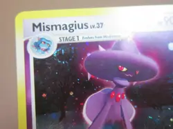 MISMAGIUS HOLO POKEMON CARD DIAMOND & PEARL 10/130 W/ SWIRL & BLEED ERROR NP NM- - Image 2