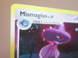 MISMAGIUS HOLO POKEMON CARD DIAMOND & PEARL 10/130 W/ SWIRL & BLEED ERROR NP NM- - Image 3