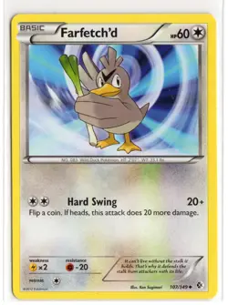 2012 Pokemon Boundaries Crossed Farfetch’d 107/149 Uncommon - Image 1