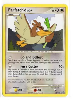2008 Pokemon Farfetch'd Diamond Pearl Stormfront 38 - Image 1