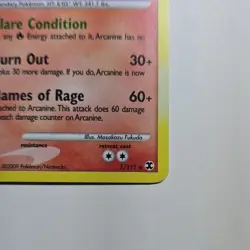 Pokemon TCG Arcanine Holo Rare Rising Rivals 1/111 Stage 1 100 HP 2009 English - Image 4