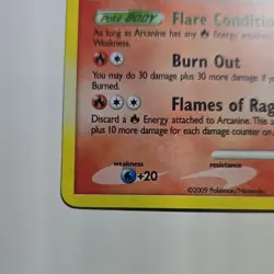 Pokemon TCG Arcanine Holo Rare Rising Rivals 1/111 Stage 1 100 HP 2009 English - Image 5