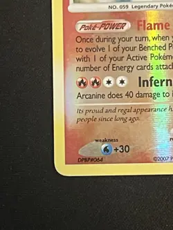 Pokemon Arcanine 22/132 Reverse Holo Secret Wonders LP/MP - Image 5