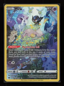 Mew GG10/GG70 Holo Trainer Gallery Rare Crown Zenith Galarian Gallery Pokemon NM - Image 1