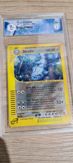 Carta Pokemon STEELIX HOLO Aquapolis 2003 H23/H32 Eng GRAAD 7.5 NM - Image 1