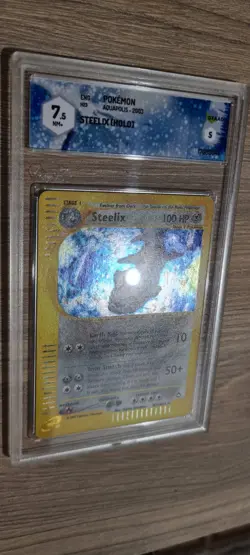 Carta Pokemon STEELIX HOLO Aquapolis 2003 H23/H32 Eng GRAAD 7.5 NM - Image 2