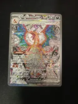 Pokemon TCG Charizard EX Holo Obsidian Flames Full Art 223/197 SIR - Image 1