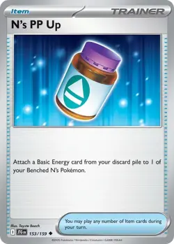 N's PP Up JTG 153/159 Pokemon SV09: Journey Together Uncommon Normal EN NM - Image 1